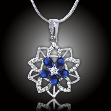 Romantický náhrdelník Florencia Royal Blue