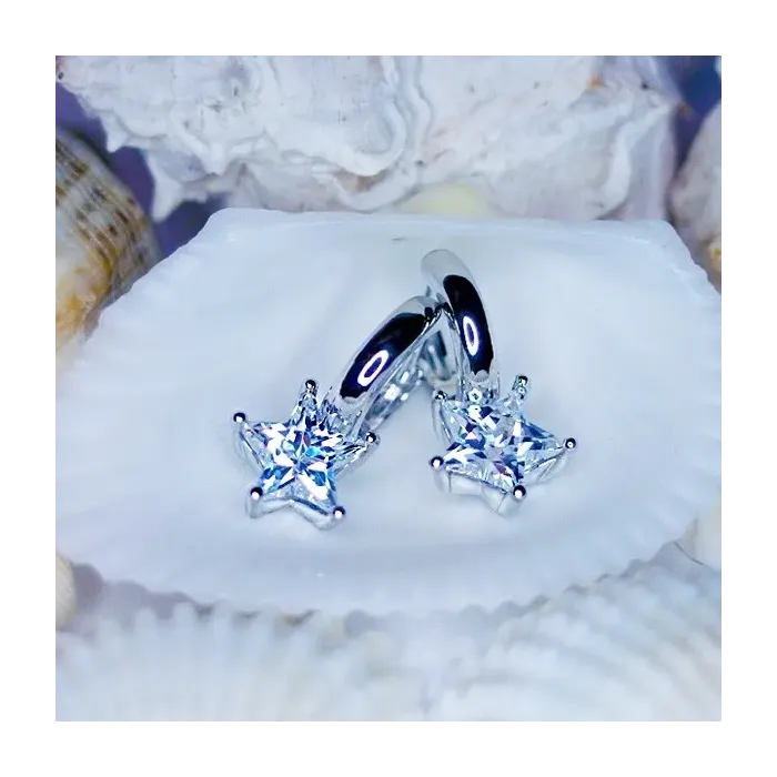 Náušnice Brillance Crystal Star