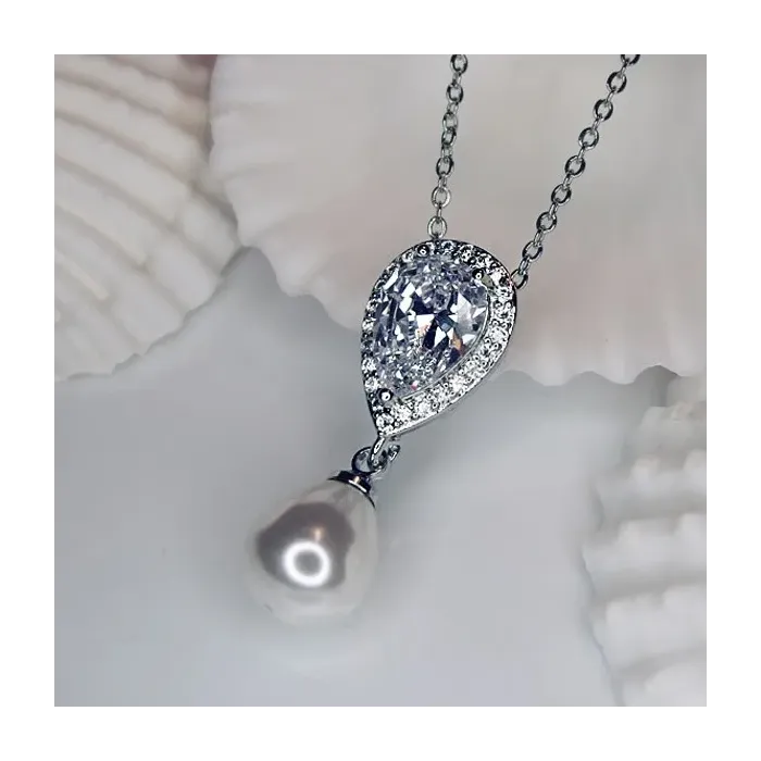 Perlový náhrdelník Celine White Pearl