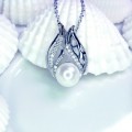 Náhrdelník Lastura s perlou White Pearl