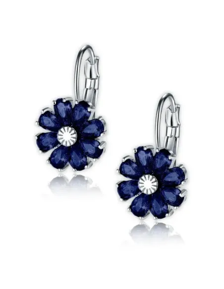 Náušnice Brillance Marquise Royal Blue