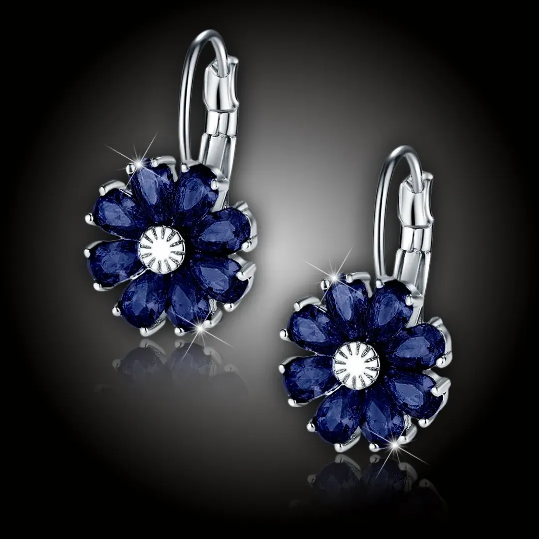 Náušnice Brillance Marquise Royal Blue 2