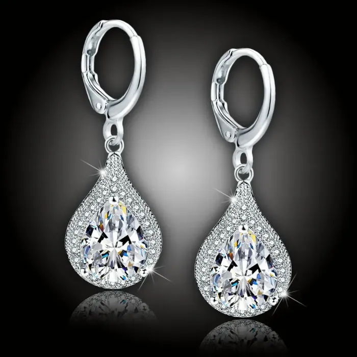 Náušnice Brillance Priscilla s krystaly Swarovski