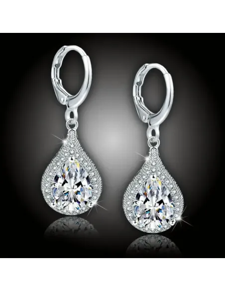 Náušnice Brillance Priscilla s krystaly Swarovski