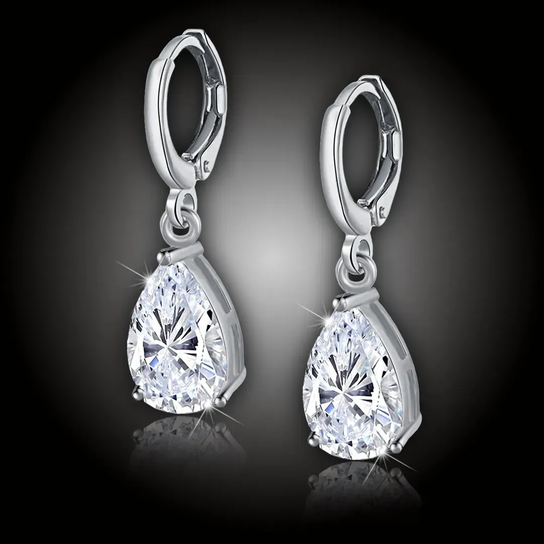 Náušnice La Diamantina Princess s kapkovým zirkonem 2