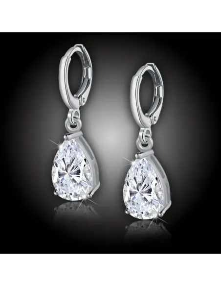 Náušnice La Diamantina Princess s kapkovým zirkonem