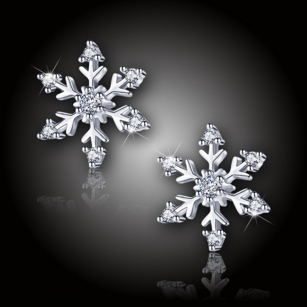 Náušnice La Diamantina Elegant Snowflake
