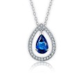 Okouzlující náhrdelník Water Drop Royal Blue