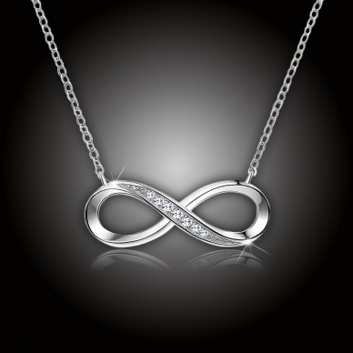 Stříbrný náhrdelník Infinity