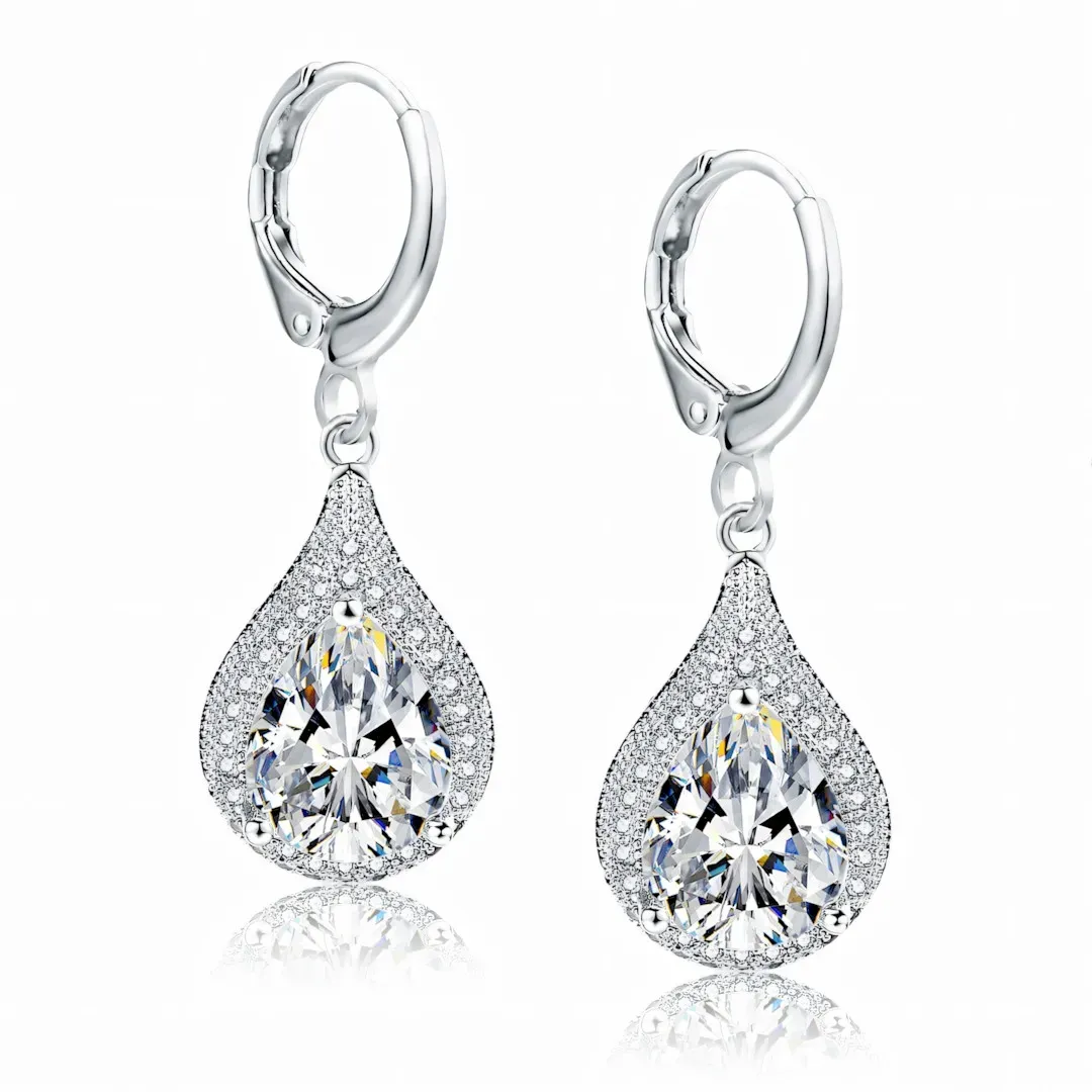 Náušnice Brillance Priscilla s krystaly Swarovski