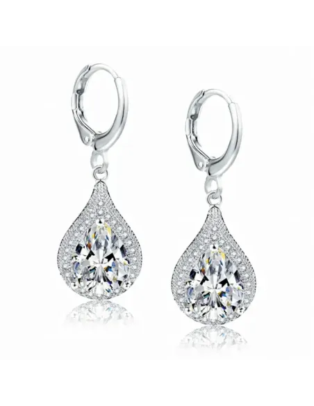 Náušnice Brillance Priscilla s krystaly Swarovski