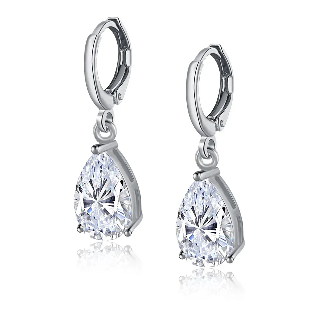 Náušnice La Diamantina Princess s kapkovým zirkonem