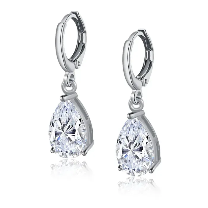 Náušnice La Diamantina Princess s kapkovým zirkonem