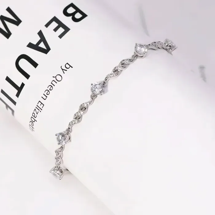 Romantický náramek Danielle se zirkony | Elanis Jewel