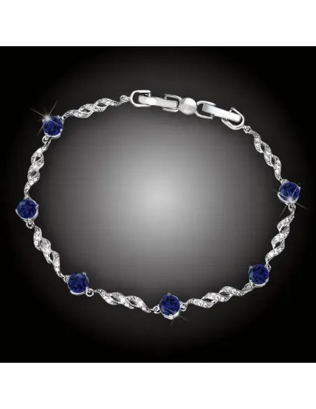 Náramek Danielle Royal Blue se zirkony