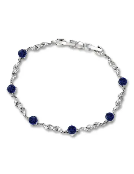 Náramek Danielle Royal Blue se zirkony