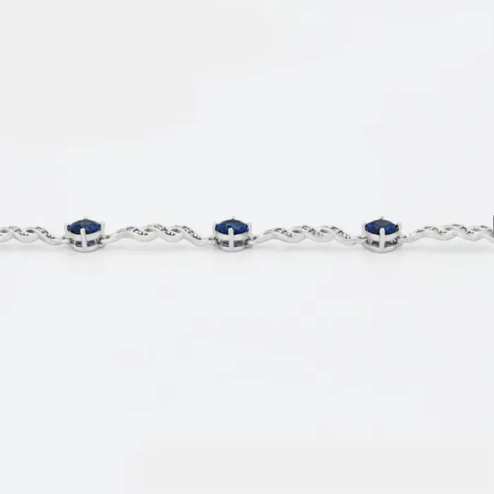 Náramek Danielle Royal Blue se zirkony