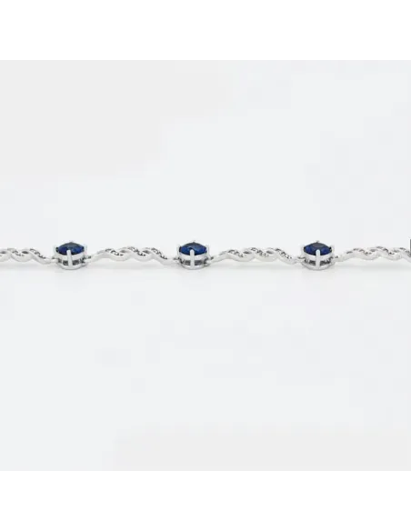 Náramek Danielle Royal Blue se zirkony