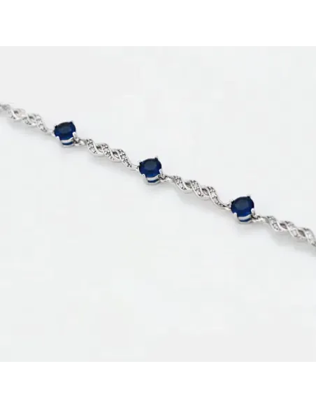 Náramek Danielle Royal Blue se zirkony