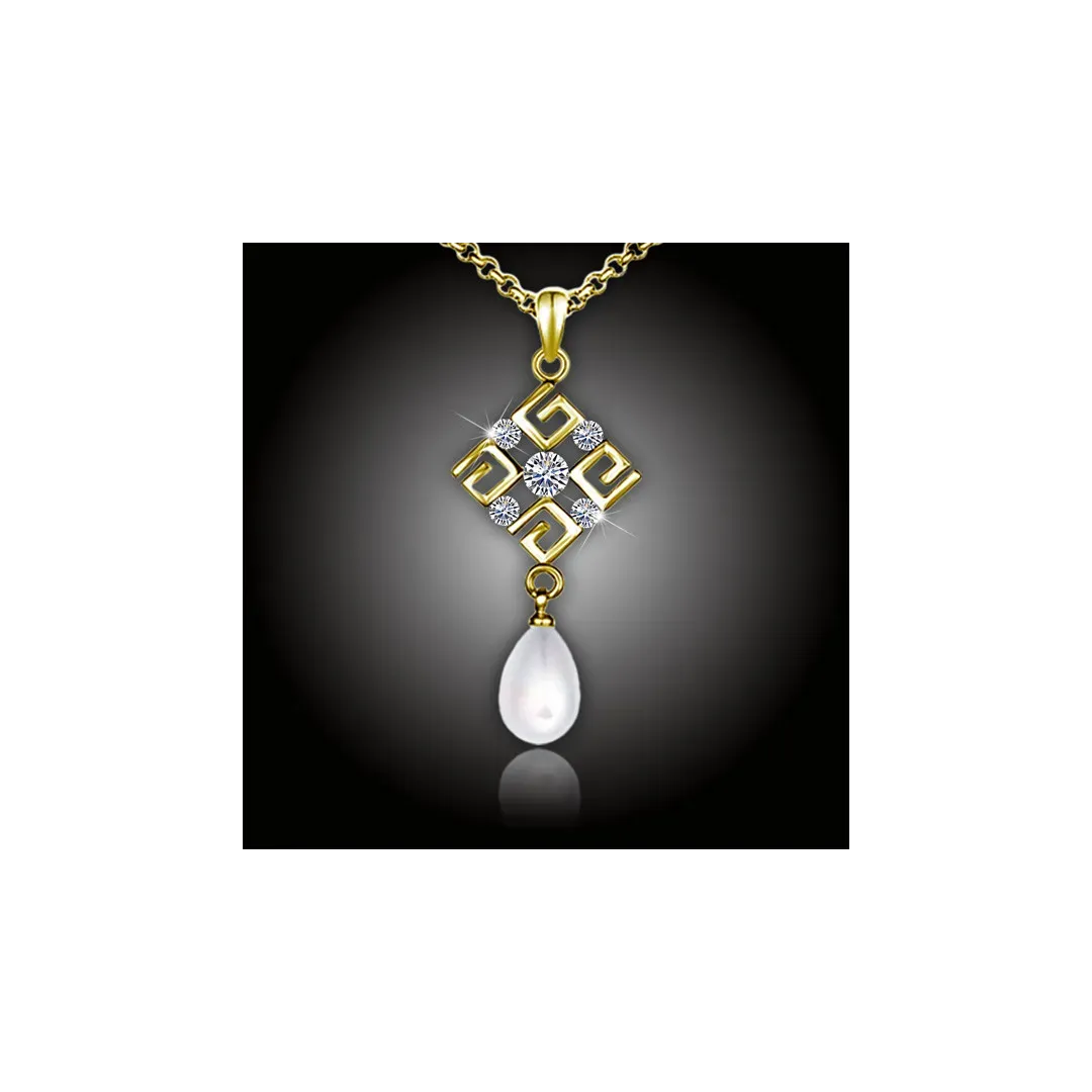 Perlový náhrdelník Feria White Pearl Gold 2