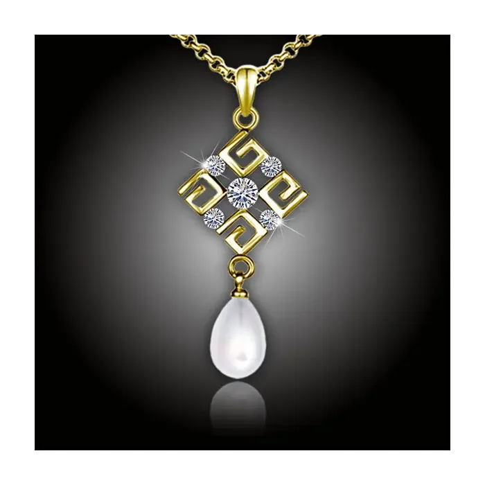 Perlový náhrdelník Feria White Pearl Gold