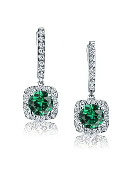 Náušnice La Diamantina Diana Smaragd Green s krystaly Swarovski®