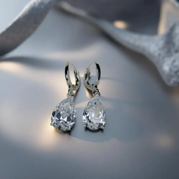 Náušnice La Diamantina Princess s kapkovým zirkonem