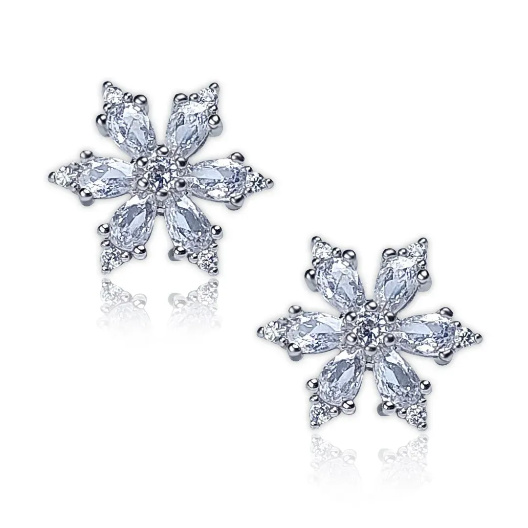 Náušnice La Diamantina Crystal Snowflake