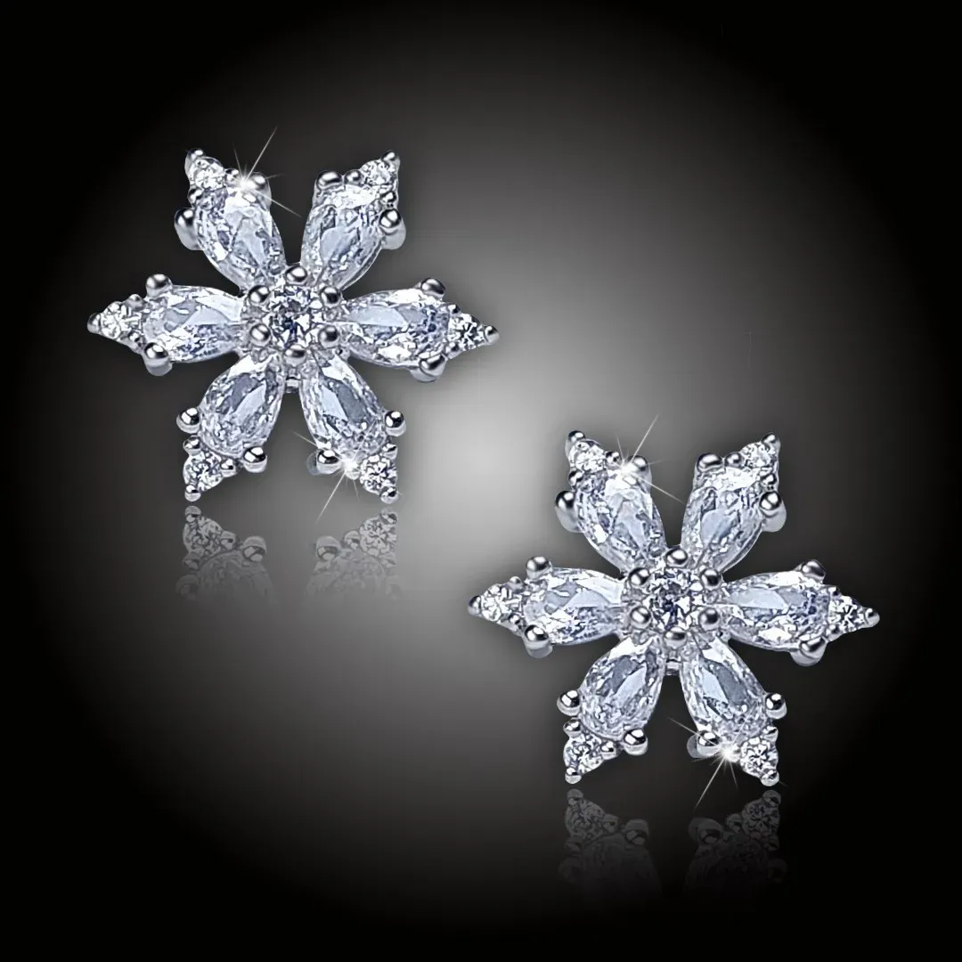 Náušnice La Diamantina Crystal Snowflake 2