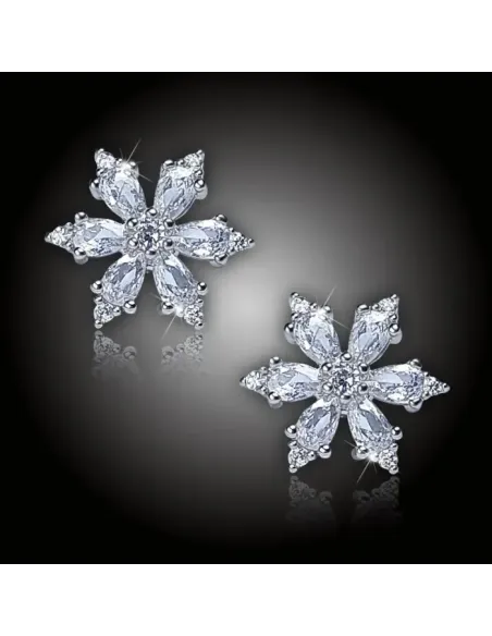 Náušnice La Diamantina Crystal Snowflake