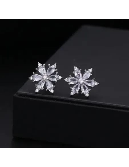 Náušnice La Diamantina Crystal Snowflake