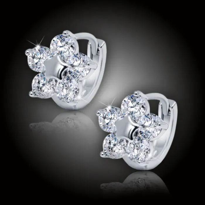 Náušnice La Diamantina Flora se zirokny