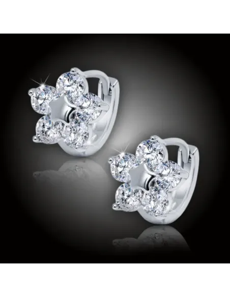 Náušnice La Diamantina Flora se zirokny