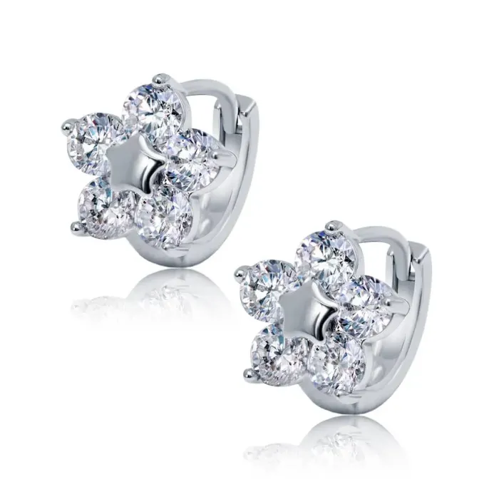 Náušnice La Diamantina Flora se zirokny