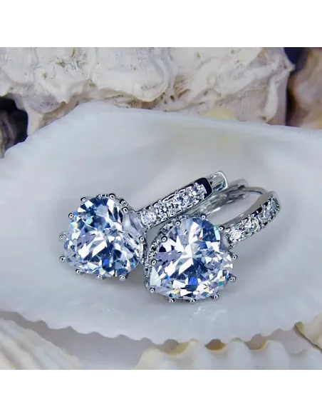 Náušnice Brillance Lovely s krystaly Swarovski®