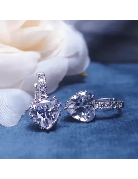 Náušnice Brillance Lovely s krystaly Swarovski®