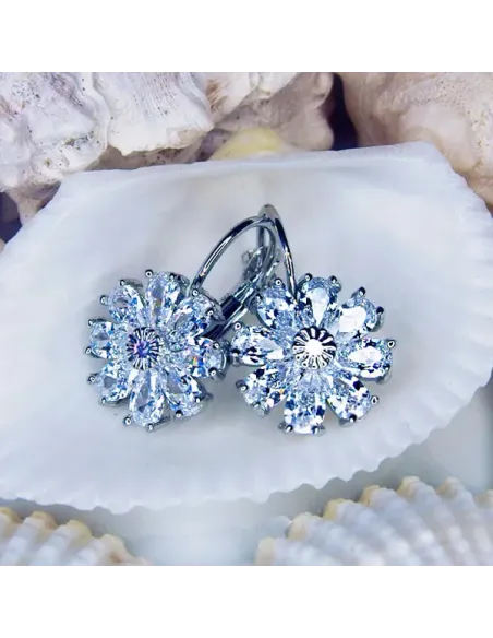 Náušnice Brillance Marquise se zirkony