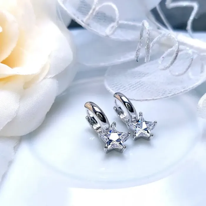 Náušnice Brillance Crystal Star