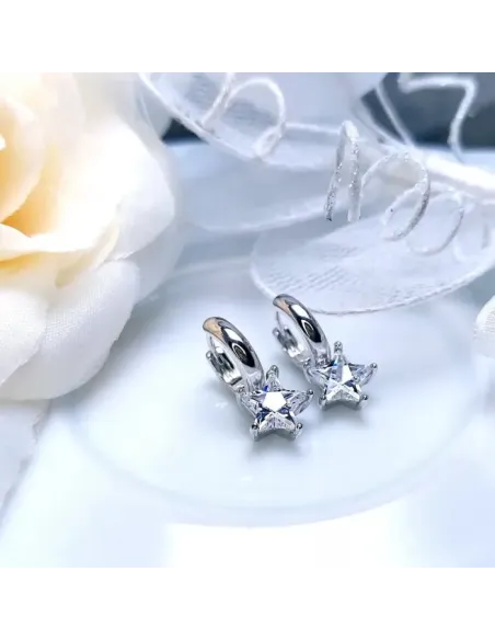 Náušnice Brillance Crystal Star