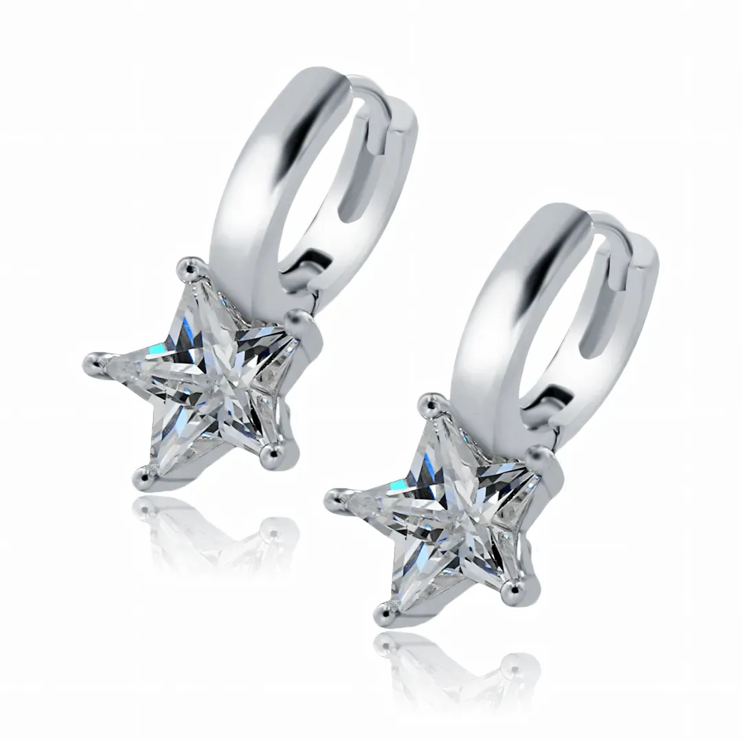 Náušnice Brillance Crystal Star