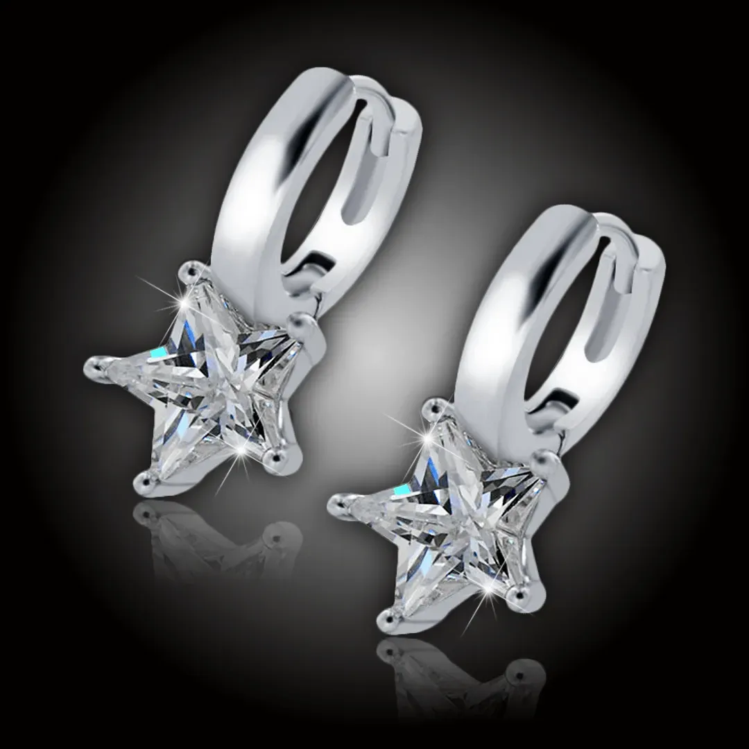 Náušnice Brillance Crystal Star 2