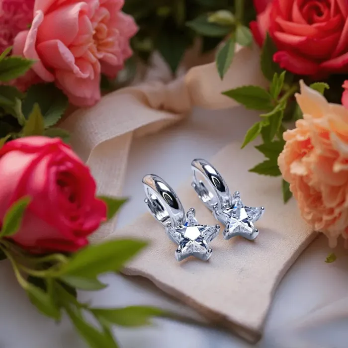 Náušnice Brillance Crystal Star