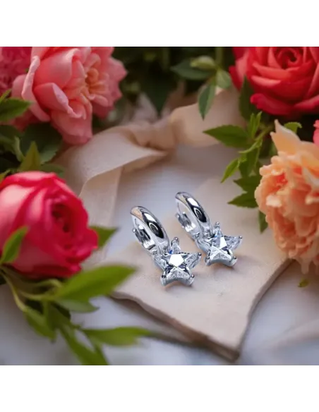 Náušnice Brillance Crystal Star