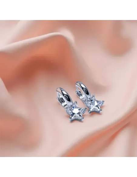 Náušnice Brillance Crystal Star