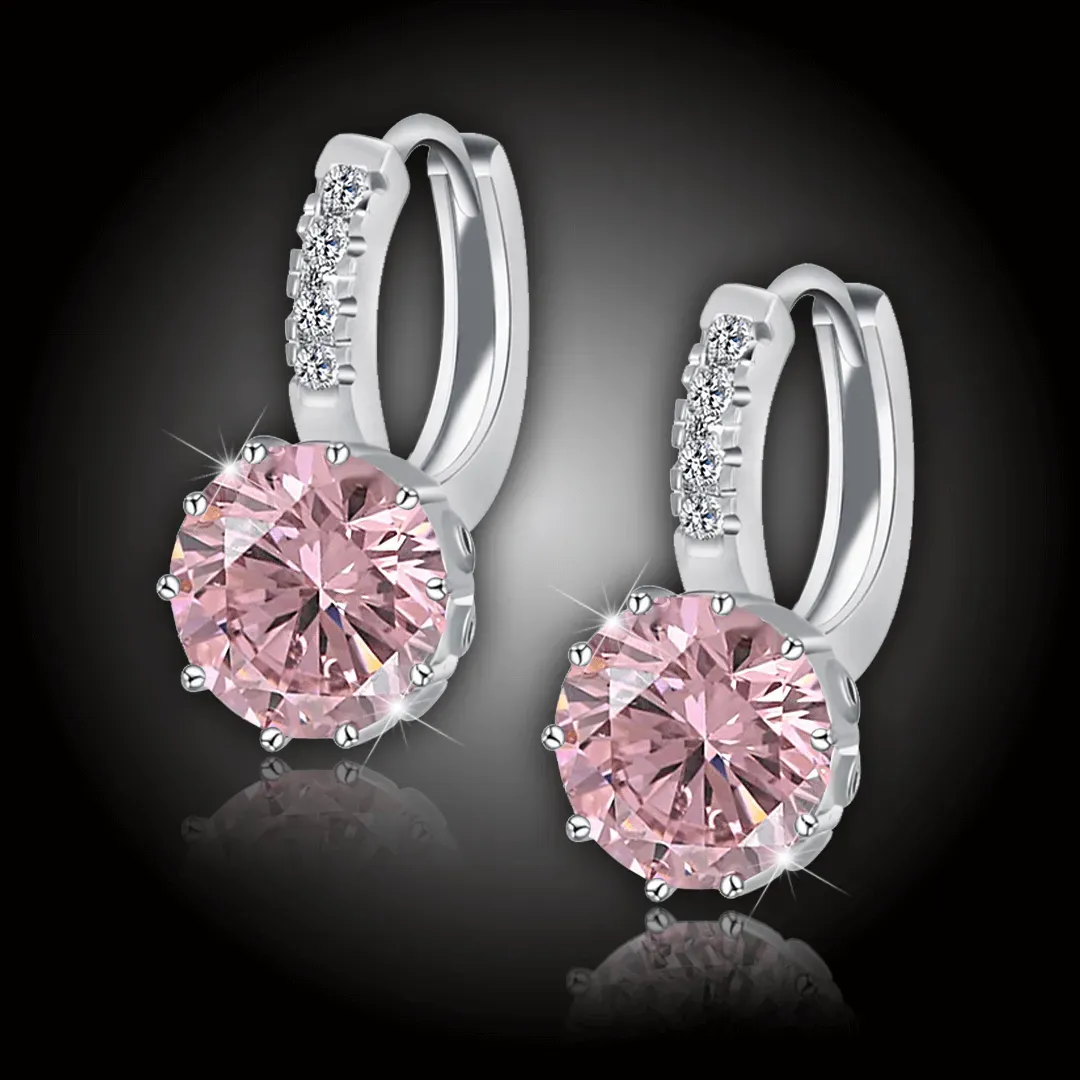 Náušnice Brillance Comtessa Rose s krystaly Swarovski 2