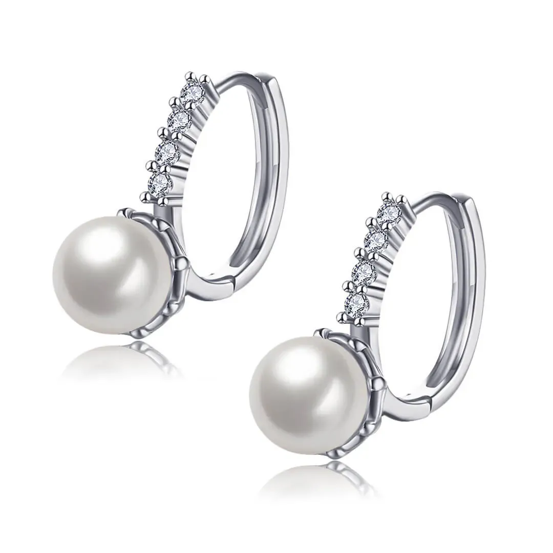 Perlové náušnice Rebecca White Pearl