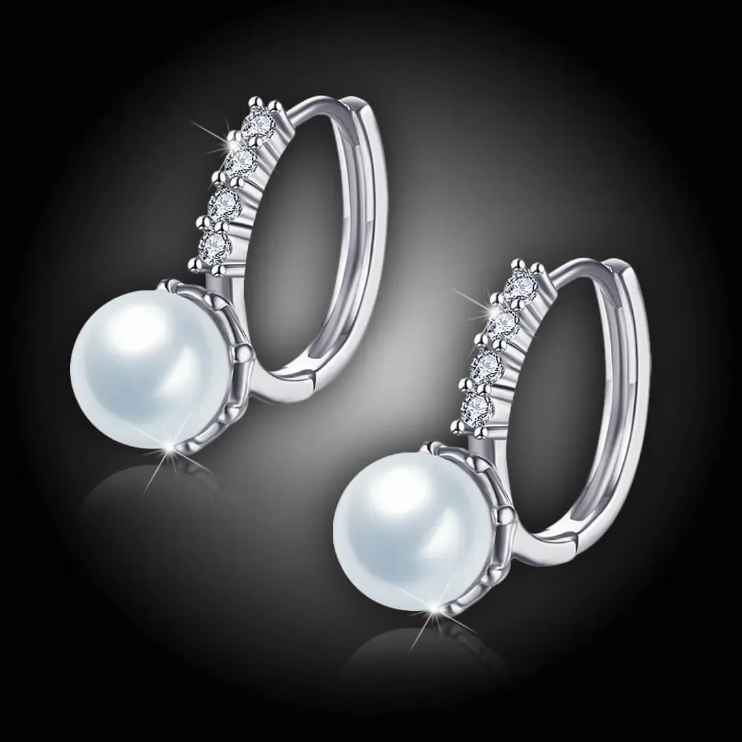 Perlové náušnice Rebecca White Pearl 2