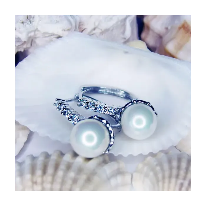 Perlové náušnice Rebecca White Pearl