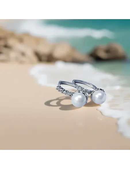 Perlové náušnice Rebecca White Pearl