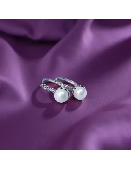 Perlové náušnice Rebecca White Pearl